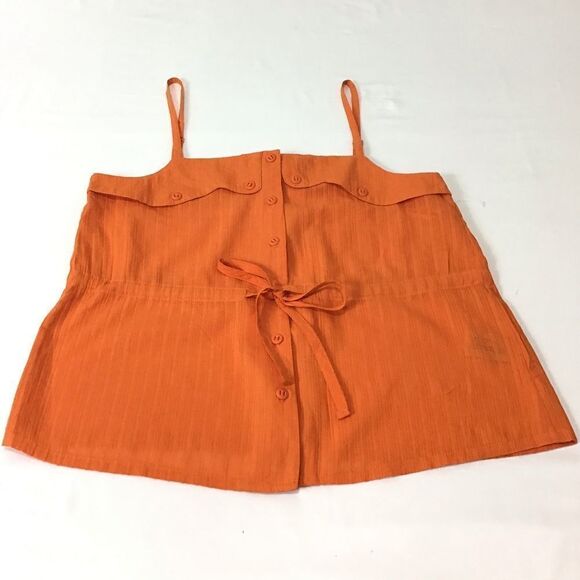 Anthropologie Tulle Spaghetti Strap Drawstring Top - Picture 1 of 7